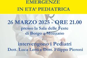 “La Misericordia informa”: nuovo appuntamento sulle emergenze in età pediatrica