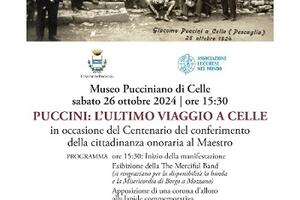 Sabato 26 ottobre la Merciful Band si esibirà a Celle per l’inaugurazione della Sala del Centenario dedicata al Maestro Puccini