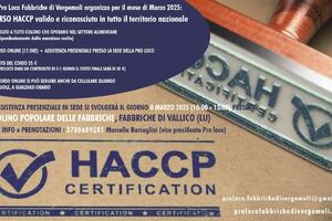 La pro loco di Fabbriche di Vergemoli organizza un corso HACCP