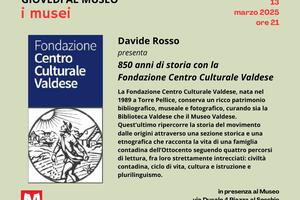 A Piazza al Serchio la conferenza &quot;850 anni di storia con la Fondazione Centro Culturale Valdese&quot;