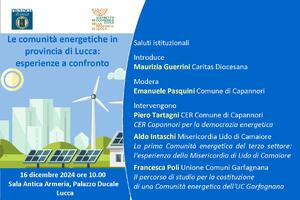 Le comunità energetiche in provincia di Lucca: esperienze a confronto