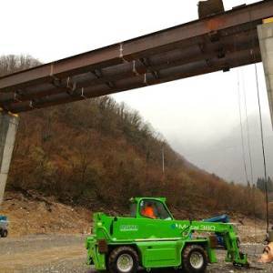 Ponte Tambura varo impalcato dall'alveo