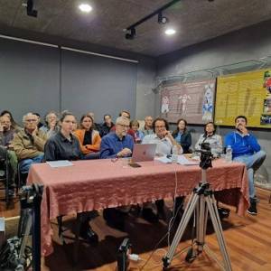 Una foto della serata di giovedì al Museo italiano dell'immaginario folklorico di Piazza al Serchio