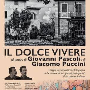 locandina mostra Pascoli Puccini @Fond Ricci Barga